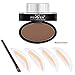 Hanyia Eye Brow Powder Eyebrow Stamp Kit For Perfect Eyebrow Quick Eyebrow Makeup With Eyebrow Brush Stencils Tools