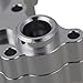 Mxfans 2 PCS Aluminum Alloy SCX0013 Silver Atomik Center Gear Box Mount for AXIAL SCX10 Electric 4WD RC 1:10 Model car