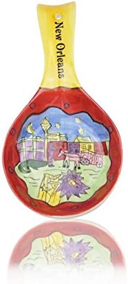 French Quarter Handpainted Ceramic Spoonrest