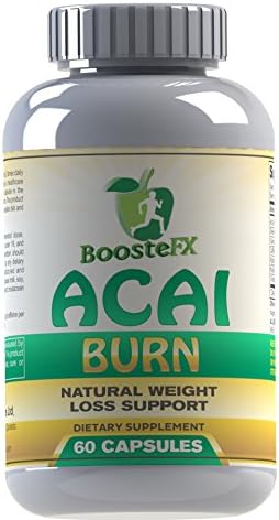 BoosteFX Premium Acai Burn - With Acai, Garcinia Cambogia &amp; Green Tea - Fat Burning Formula for Natural Weight Loss. Buy Now! (60 Capsules)