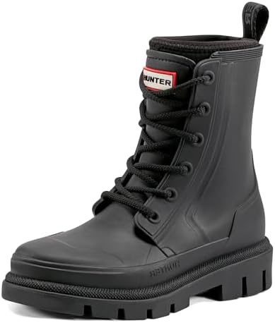 Amazon.com | Hunter Women's Refined Chelsea Gloss, Black, 5 Medium