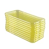 DSLRKIT Ultra Thin Slim Crystal Clear Soft TPU Cover Case Skin for 4.7" iPhone 6, Color Yellow (pack of 10)
