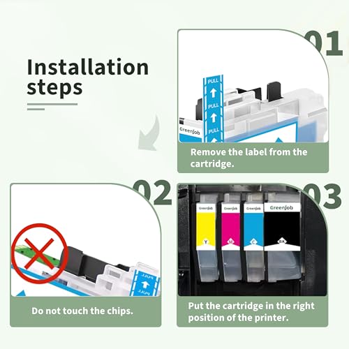 Greenjob LC422XL Ink Cartridges Replacement for Brother LC422 LC-422XL LC-422XLVAL Ink Cartridges Multipack Compatible with Brother MFC-J5340DW MFC-J5345DW MFC-J5740DW MFC-J6540DW MFC-J6940DW (8-Pack)
