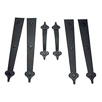 Household Essentials 240 Hinge It Magnetic Decorative Garage Door Accents | Black