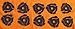 (10 Pack) Black Plastic 45 RPM 7 Inch Vinyl Record Adapter/Adaptor - 7