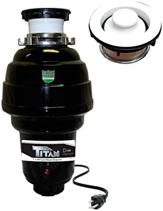 Titan 1.25 Waste Disposer Designer Series white flange