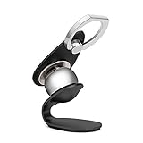 Magnetic Phone Car Mount,Universal 360 Rotation Magnetic Car Cell Phone Stand Holder Ring 2 in 1 Metal Finger Ring Grip Phone Stand Holder For Smartphones iPhone 7 7S 6S 6 Plus Black (New Style 2.0)