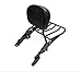 XKH- Black Detachable Backrest Sissy Bar with Luggage Rack Compatible with Harley Davidson Touring 2009-2016 Electra Glide Road Glide Road King Street Glide [B01LMV1SSI]