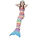 GALLDEALS 3PCS Girls' Swimsuit Mermaid Tail For Swimming Princess Bikini Set Swimsuit Bathingsuit