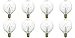 25 Watt Extra Long Life Bulb for Scentsy Full-Size Scented Wax Warmers, KE-25WLITE, 25W, 120 Volt, Pack of 8 Bulbs
