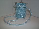 Ribbon- Light Blue Tinsel Wire, 1/2
