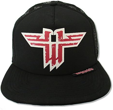 Adult Wolfenstein"Wings" Black Trucker Cap Hat