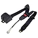 Iglobalbuy Black Three-Point Retractable Auto Car Seat Belt Harness Adjustable Safety Belt