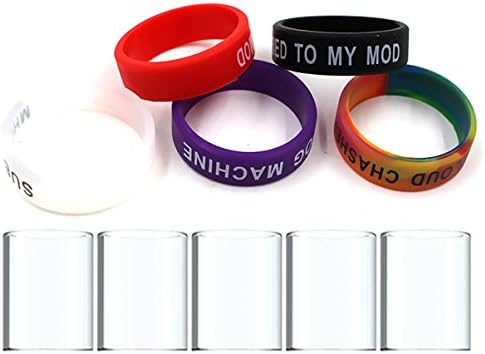 Silicone Rubber Tank Band Ring Bumper Case By Yanbinyu With Glass Gift 5-pack Mix color