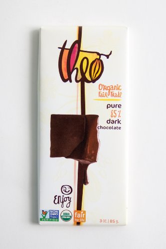 Theo Classics 85% Dark Chocolate, 3-Ounce (Pack of 6)
