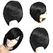 lightclub Gradient Mixed Color Shoulder Length Bob Wig Short Straight Wig Women Party Cosplay Hairpiece for Party Cosplay Club Bar Christmas Halloween Costume Black
