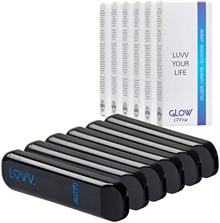 GLOW Aromatherapy Personal Pen Diffuser - Natural Lavender Essential Oil Infused with Collagen, L-Carnitine, Glutathione, B-Ionone for a Healthy Glow
