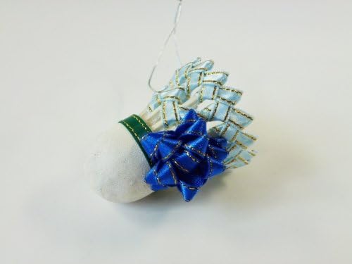 バドミントン シャトルマスコット ライトブルー ハンドメイド リボン１つタイプ Shuttle Hand シャトル Amazon