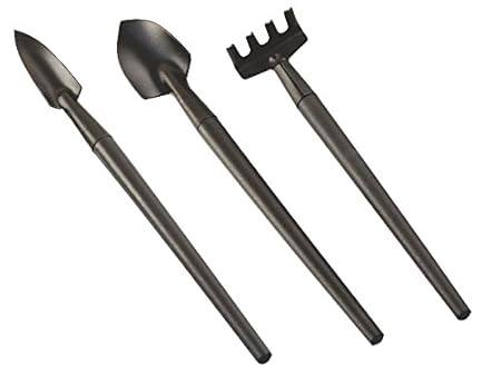Falcon FBGT-123 3-Piece Steel Mini Garden Tool Set (Multicolor)