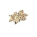 LUX ACCESSORIES Holiday Festive Christmas Xmas Floral Holly Brooch Pin