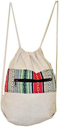 Bohemian Striped Sports Training Rope Backpack Gym Sack (Bohemian Stripes)