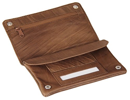 Lifestyle-Ambiente Soft nappa leather fine cut bag, tobacco pouch, tobacco pouch, twister pocket, brown