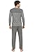 Suntasty Men's Sleepwear Striped Long Sleeve Pajama Pants and Knit Top Set