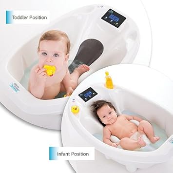 infant tub with thermometer