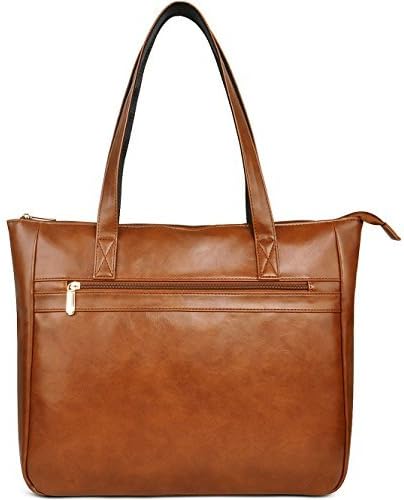 EDODAY Women Laptop Tote Bag Up to 15.6 Inch, Women Shoulder Laptop Bag Casual Tote Handbags Briefcase Black