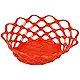 Mintra Home Plastic Bread Or Fruit Serving Oval Basket, Storage Basket, Food Basket - For Kitchen Countertop and Dining Table - Perfect For Picnic (Green)