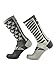 Epivive Velocity American Flag Patriotic Athletic Crew Socks Gun Metal Grey (Large)