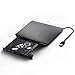 Ploveyy External DVD Writer, Portable Ultra Slim External USB 3.0 CD-RW/DVD-RW Burner Writer External DVD Drive for Laptops Notebook Desktop PC (Black)