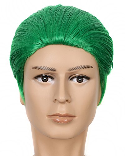 Yuehong Green 12 Inch Hair Synthetic Fashion Party Halloween Cosplay Costume Wig
