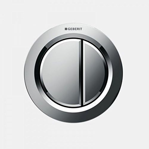 Geberit 116.043.21.1 01, Recessed, Remote Control for Dual Flush Pneumatic Button for Sigma 8 cm, Bright Chrome