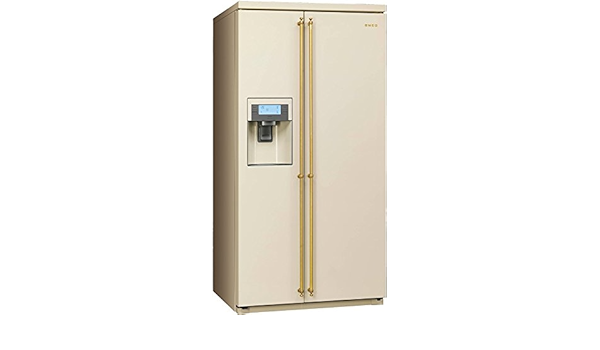 Smeg SBS8003P Independiente 531L A+ Crema de color nevera ...