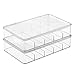 mDesign Art Supplies and Crafts Organizer Box for Washi Tape, Ribbon - 5 Compartments, Clear