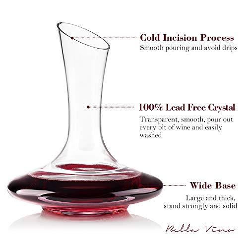 2 Bella+Vino+Lead+Free+Decanter+Accessories
