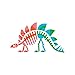 Tattly Temporary Tattoos, Stegosaurus Fossils, 0.1 Ounce