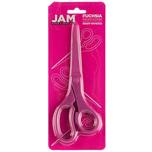 image for JAM PAPER Multi-Purpose Precision Scissors - 8 Inch - Fuchsia Pink - E