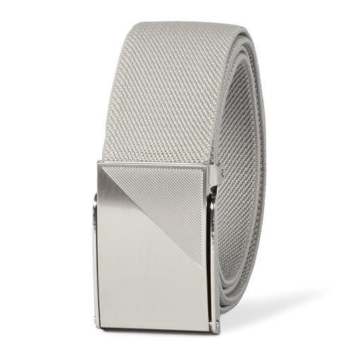 Amazon Essentials Herren Gewebter Sport-Golfgürtel - Auslauffarben, Grau, 2X