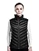 Puredown Women's Lightweight Down Packable Puffer Vest, Black, XS Size