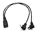 Duttek Micro USB Splitter Cable, Micro USB Splitter 1 to 2 Cable, Micro USB Female to Double 2 Micro USB Male Right Angle 90 Degree Converter High Speed Charging Cable Cord 25CM/10 Inch