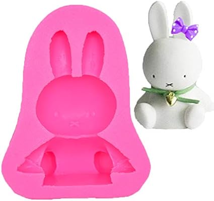 Amazon Co Jp シリコンモールド 型 抜き型 手作り 石鹸 レジン 樹脂 粘土可愛いうさぎケーキのチョコレートパック ピンク ベビー マタニティ