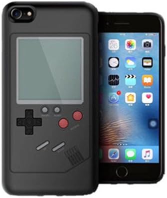 Game Console Game-Boy for iPhone Case Ultra Slim Protective Phone Cover Tetris Games Retro Gameboy TPU Silicone Shell HKSD for Iphone7Plus/8Plus, Black