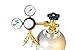 Taprite T742HP Primary Double Gauge CO2 Regulator, Brass