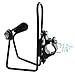 Lumintrail Bike Bottle Holder w/Handlebar Mount Adapter Lightweight Aluminum Alloy Bicycle Water cage (Black)