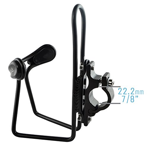 image for Lumintrail Bike Bottle Holder w/Handlebar Mount Adapter Lightweight Al
