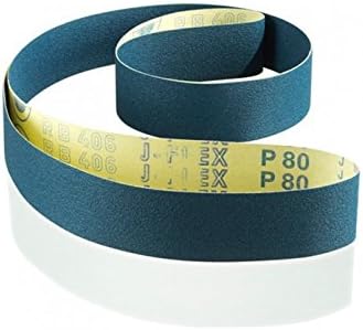 Hermes Abrasives 2x72 Aluminum Oxide, J-Flex, Sanding Belts, 25-Pack (400 Grit)