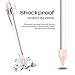 Bepack Case for Apple Pencil Case Cap Holder Apple Pencil Accessories Soft Silicone Elastic Stylus Pen Holder with Hook/Nib Cover/Cable Adapter Tether for iPad Pro Pencil(4-Pieces)