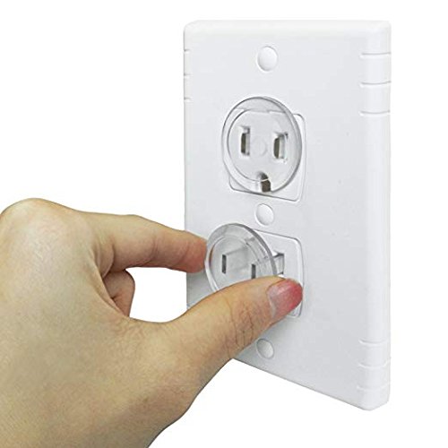SULIVES Ultra Clear Outlet Covers Child Proof Electrical Protector Baby Proof Transparent Safety Caps 36 Pack - Thumbnail 4